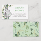 Goud en goudkleurig, fijn beeldscherm informatiekaartje (Voorkant / Achterkant)