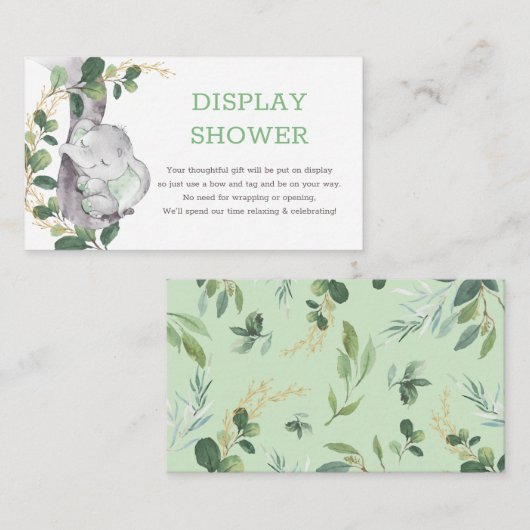 Goud en goudkleurig, fijn beeldscherm informatiekaartje (Voorkant / Achterkant)