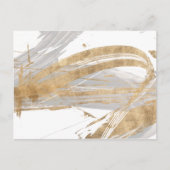 Goud en grijs briefkaart (Voorkant)