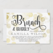 Goud en grijs Brunch en bijbelbaar Vrijgezellenfee Kaart (Voorkant)