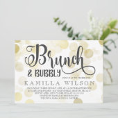 Goud en grijs Brunch en bijbelbaar Vrijgezellenfee Kaart (Staand voorkant)