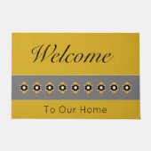 Goud en Grijs Deurmat (Voorkant)