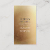 Goud en grijs Floral Baby's grote monogram Visitekaartje (Achterkant)