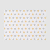 Goud en Grijs Gelukkig Nieuwjaar Tissuepapier (Voorkant)