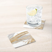 Goud en grijs kartonnen onderzetters (Insitu)