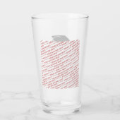 Goud en Grijs Klas van 2027 Foto Afstuderen Glas (Achterkant)