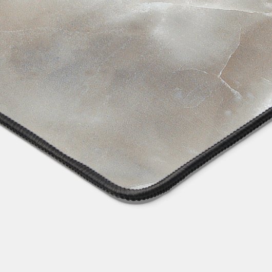 Goud en Grijs Marmer Bureaumat (Hoek)