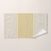 Goud en grijs Modern Mandala Bad Handdoek (Handdoek)