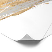 Goud en grijs poster (Hoek)