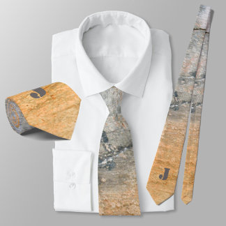 Goud en grijs Rust Sined Urban Grunge Stylish Stropdas