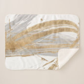 Goud en grijs sherpa deken (Voorkant (horizontaal))