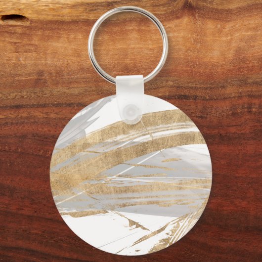 Goud en grijs sleutelhanger (Voorkant)