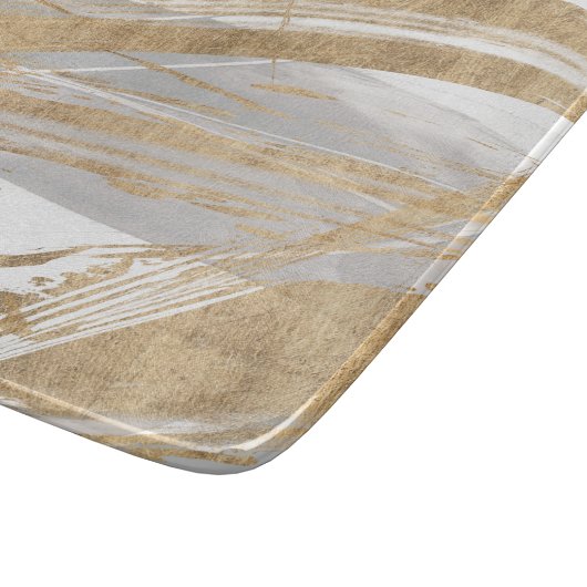 Goud en grijs snijplank (Hoek)