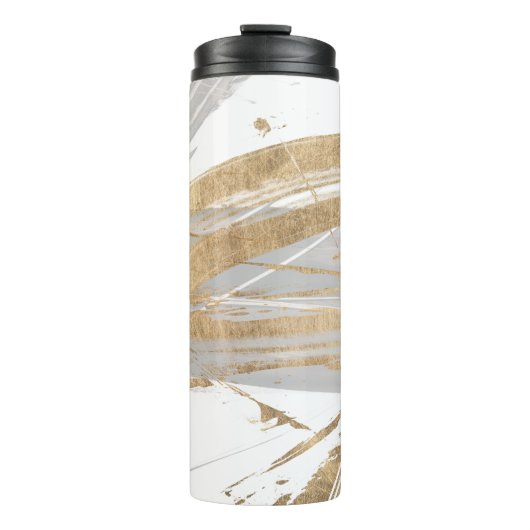 Goud en grijs thermosbeker (Voorkant)