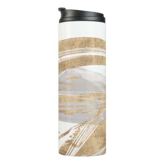 Goud en grijs thermosbeker (Geroteerd rechts)