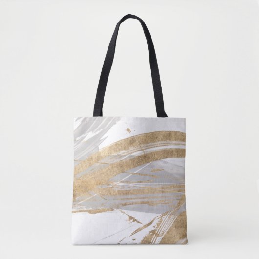 Goud en grijs tote bag (Voorkant)
