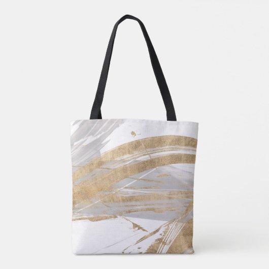 Goud en grijs tote bag (Achterkant)