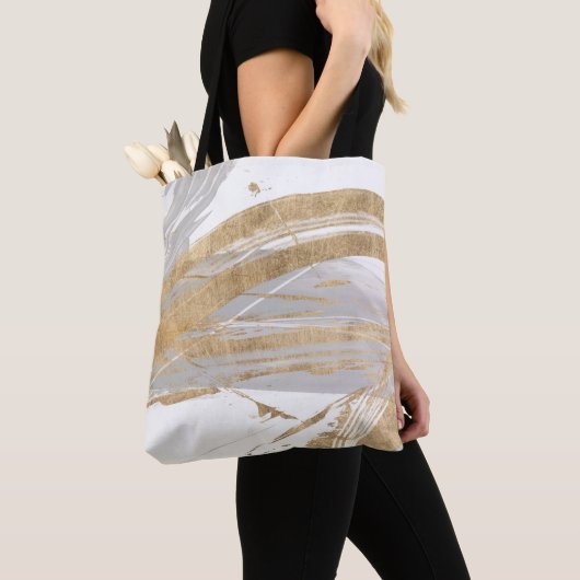 Goud en grijs tote bag (Dichtbij)