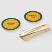 Goud en groen Afstudeerder, klasse 2023 Handwaaier (Niet-gemonteerd)