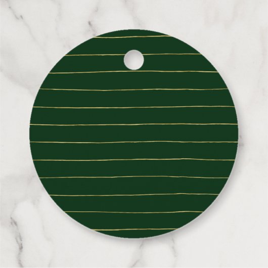 Goud en groen - Bedankt voor je eigen zakelijke Lo Bedankjes Labels (Achterkant)