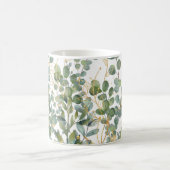 Goud en groen botanische eucalyptusbladeren koffiemok (Center)