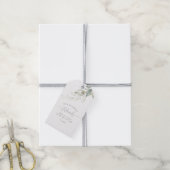 Goud en groen bruiloft dank u cadeau Labels Cadeaulabel (Met Touw)