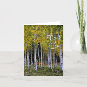 Goud en groen, dank u bedankkaart