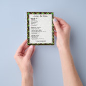 Goud en groen Deco-patroon Flyer (Hand)