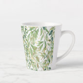 Goud en groen decoratief Plant Latte Mok (Rechts)