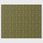 Goud en groen Keltisch Spiral knoopt pattern Cadeaupapier (Vlak)
