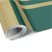 Goud en groen kerstinpakpapier cadeaupapier (Rol Hoek)