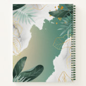 Goud en groen Notitieboek (Achterkant)