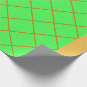 Goud en groen omslagpapier cadeaupapier (Hoek)