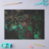 Goud en groen ontpitten tissuepapier (Craft)