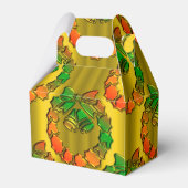 Goud en Groen Slankerend kerstfeest Bedankdoosjes (Voorkant Zijde)