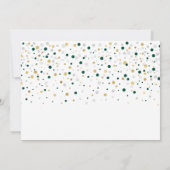 Goud en groene ballonnen Modern Adult Birthday Par Kaart (Achterkant)