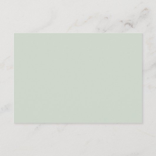 Goud en Groene Botanische Bruiloft Wishing Well Informatiekaartje (Achterkant)