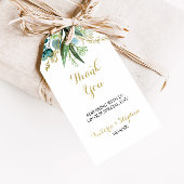  Goud en Groene Eucalyptus Dank U Cadeaulabel