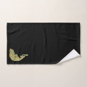 Goud en groene pauw helder bad handdoek (Handdoek)