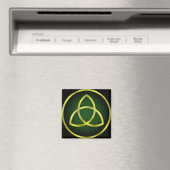 goud en groene triquetra magneet (Insitu (Vaatwasser))