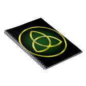 goud en groene triquetra notitieboek (Rechterzijde)