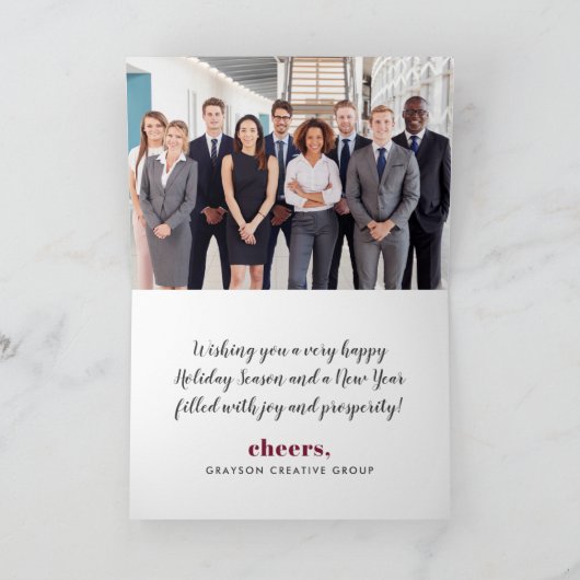 Goud en helder Roos feestdag Kaart (Binnen)