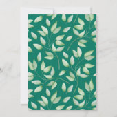 Goud en Holly | Geometrische feestdag Kaart (Achterkant)