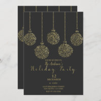Goud en houtskool — Elegant Holiday Party