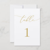 Goud en Ivoor Tafelnummers (Achterkant)