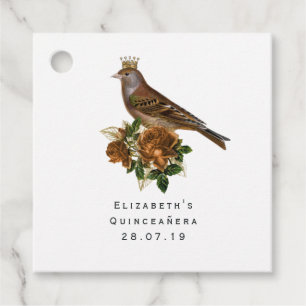 Goud en Koper Chic Bedankjes Labels