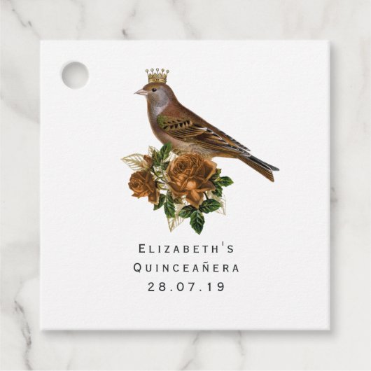 Goud en Koper  Chic Bedankjes Labels (Voorkant)