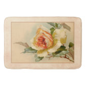  Goud en Koraal Roos Badmat (Voorkant)
