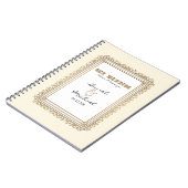 Goud en langdradig Klassiek Elegant Wedding Planne Notitieboek (Linkerzijde)