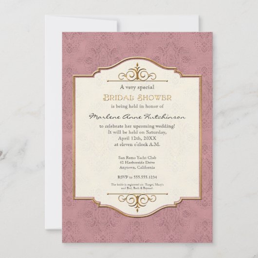 Goud en langskoud Klassiek Elegant Vrijgezellenfee Kaart (Voorkant)